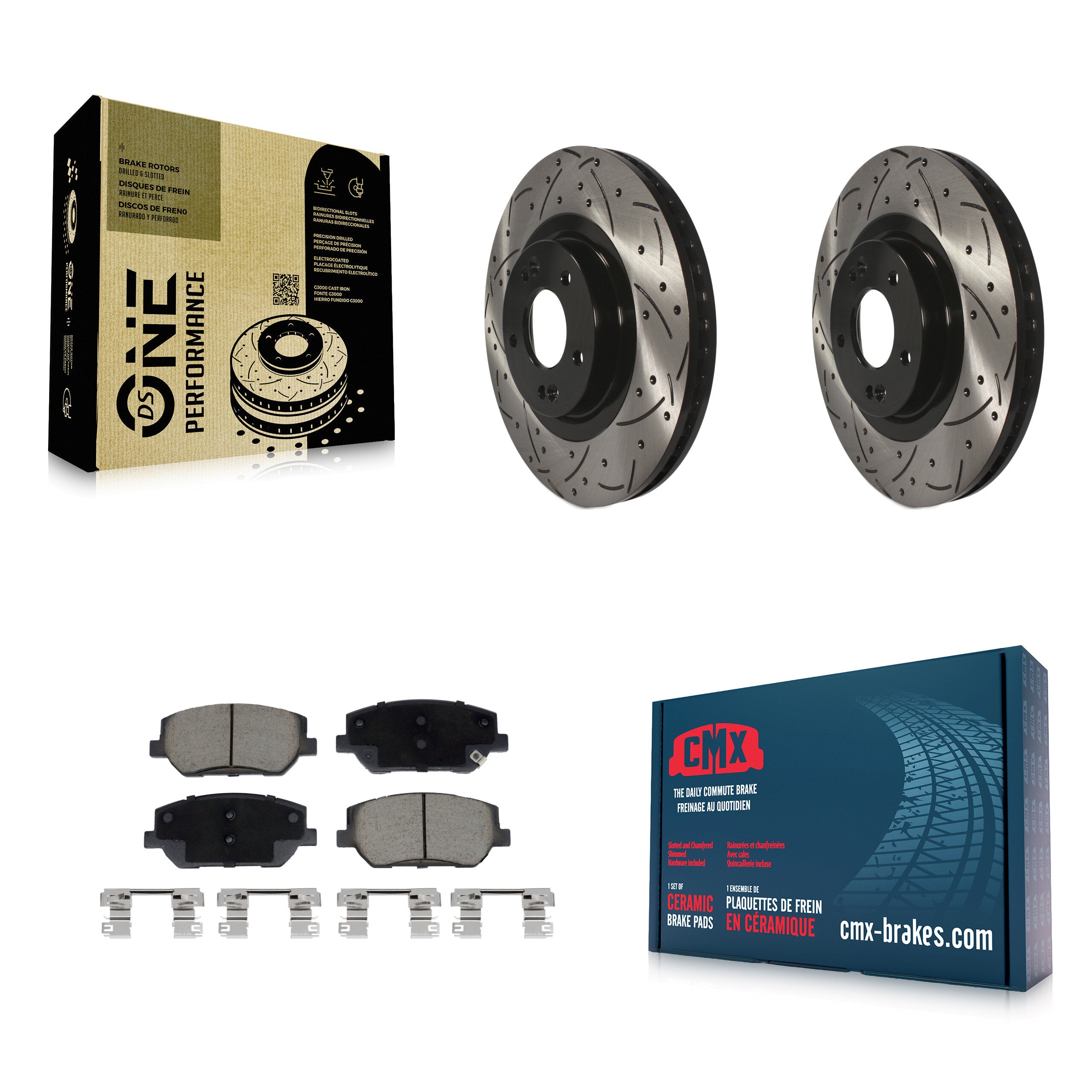 Transit Auto KDC-100953 Disc Brake Kit for 2019-2020 Hyundai Santa Fe - Front product image
