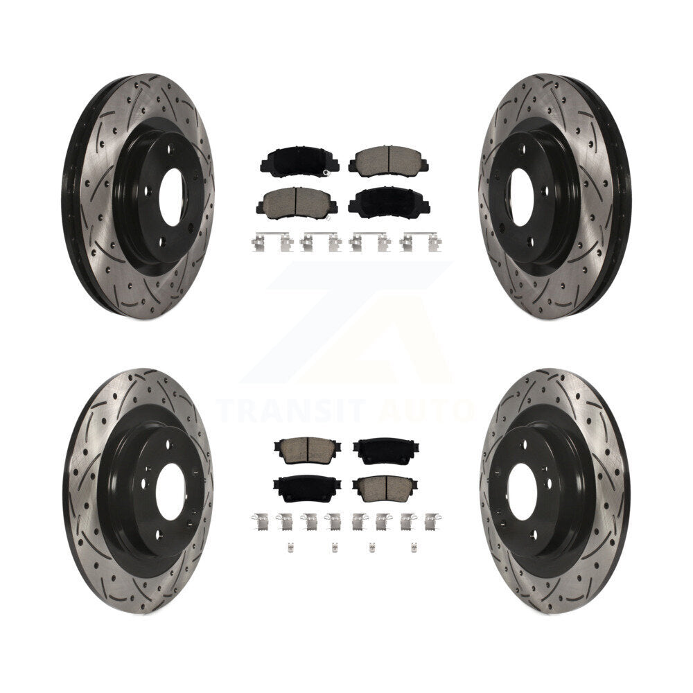 Transit Auto KDC-100955 Disc Brake Kit for 2018-2022 Mitsubishi Eclipse Cross - Front and Rear product image