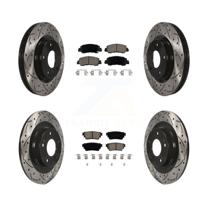 Transit Auto KDC-100955 Disc Brake Kit for 2018-2022 Mitsubishi Eclipse Cross - Front and Rear product image