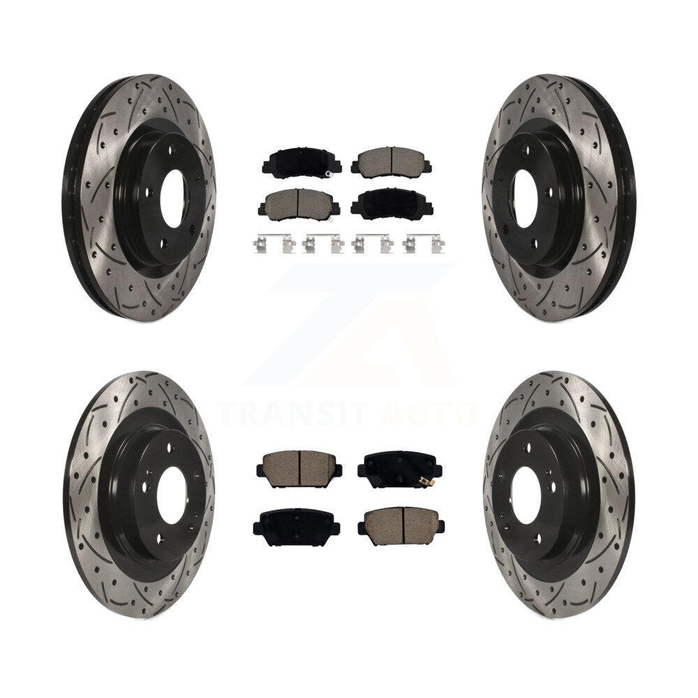 Transit Auto KDC-100956 Disc Brake Kit for 2018-2022 Mitsubishi Eclipse Cross - Front and Rear product image