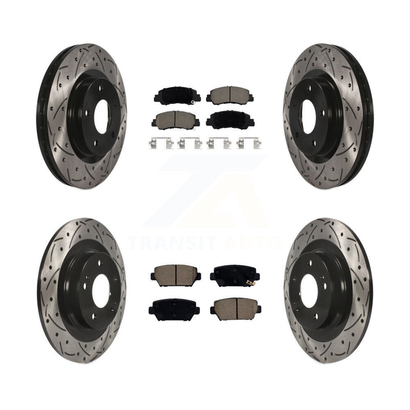 Transit Auto KDC-100956 Disc Brake Kit for 2018-2022 Mitsubishi Eclipse Cross - Front and Rear product image