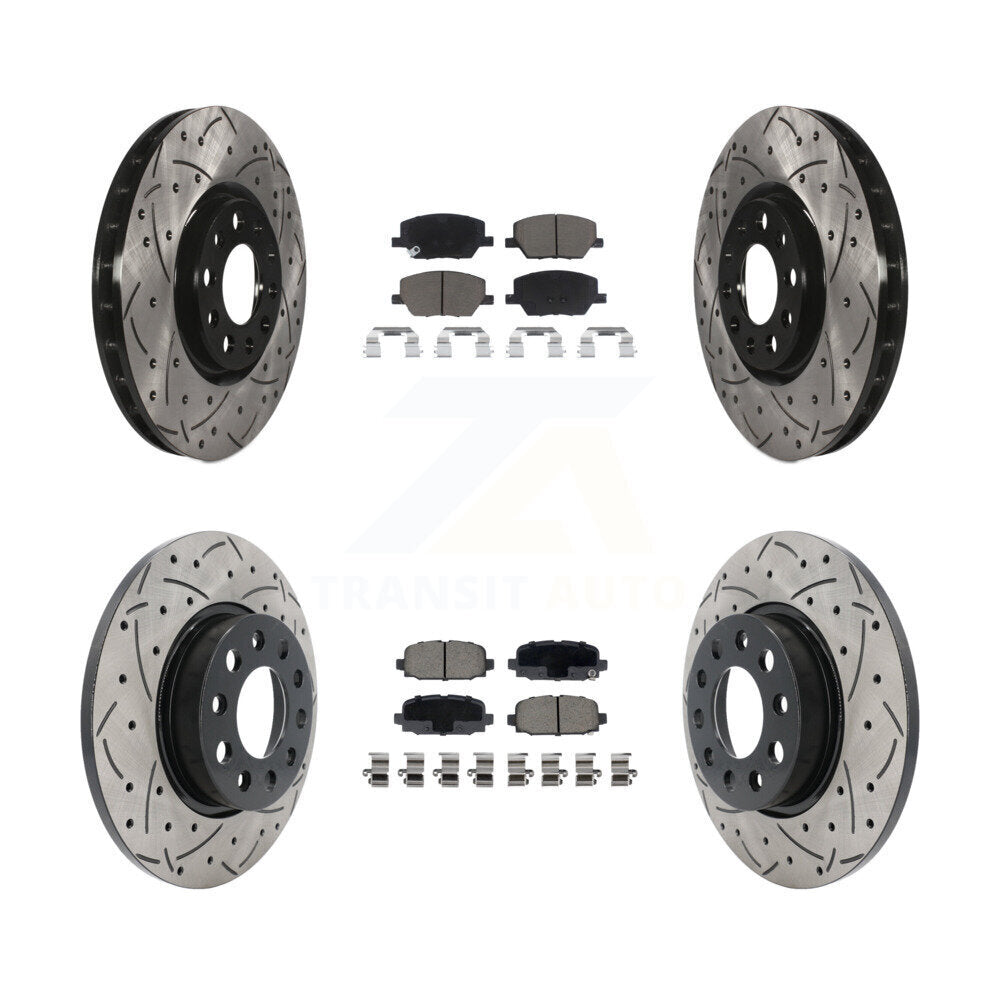 Transit Auto KDC-100969 Disc Brake Kit for 2018-2022 Jeep Compass - Front and Rear product image