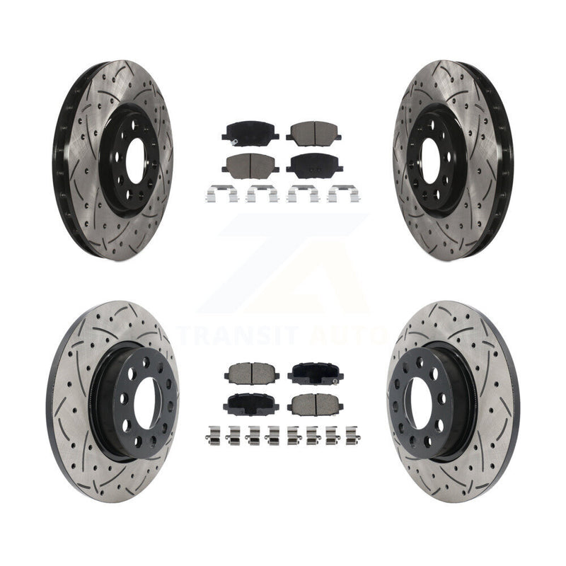 Transit Auto KDC-100969 Disc Brake Kit for 2018-2022 Jeep Compass - Front and Rear product image