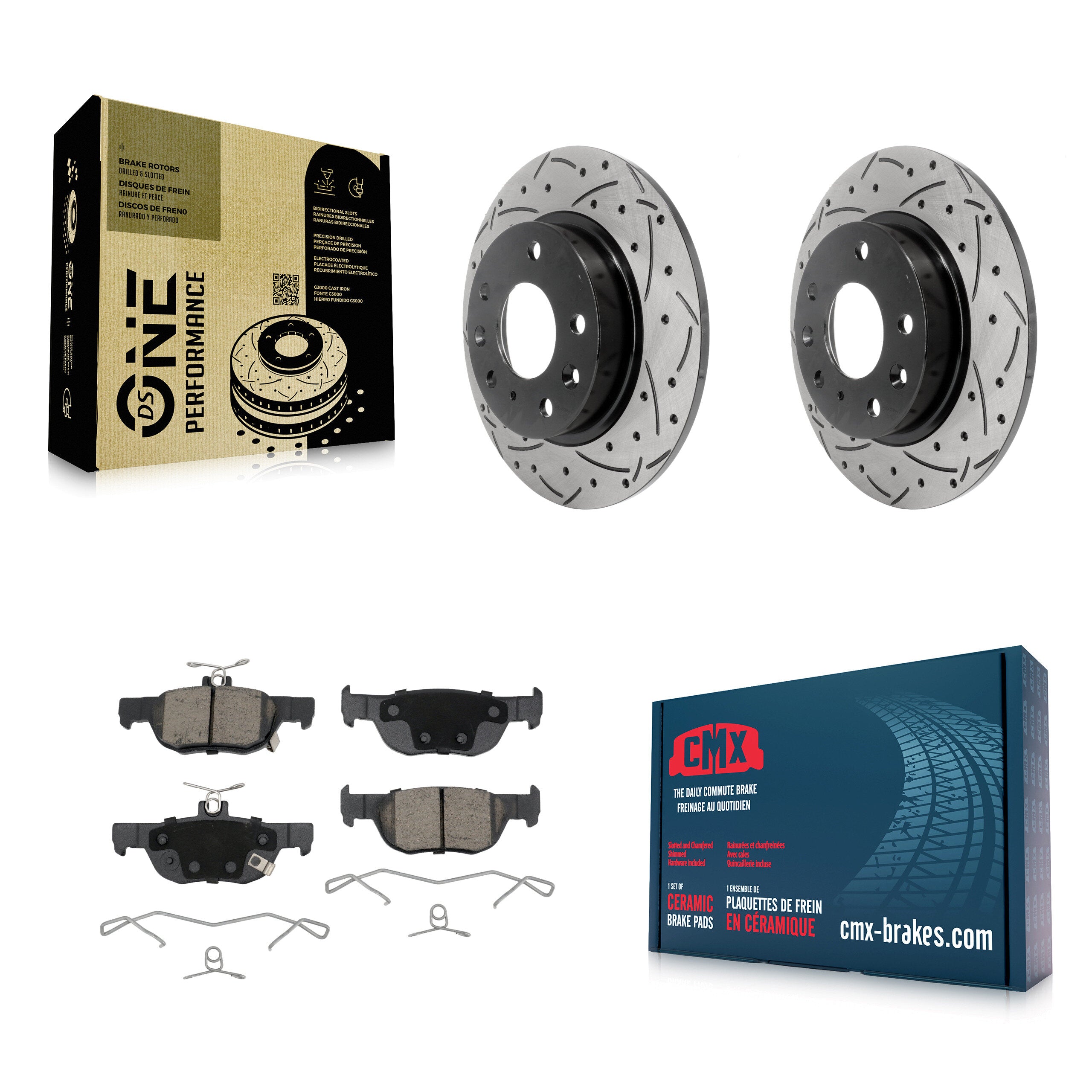 Transit Auto KDC-100971 Disc Brake Kit for 2019-2023 Mazda CX-30, Mazda 3, Mazda 3 Sport - Rear product image