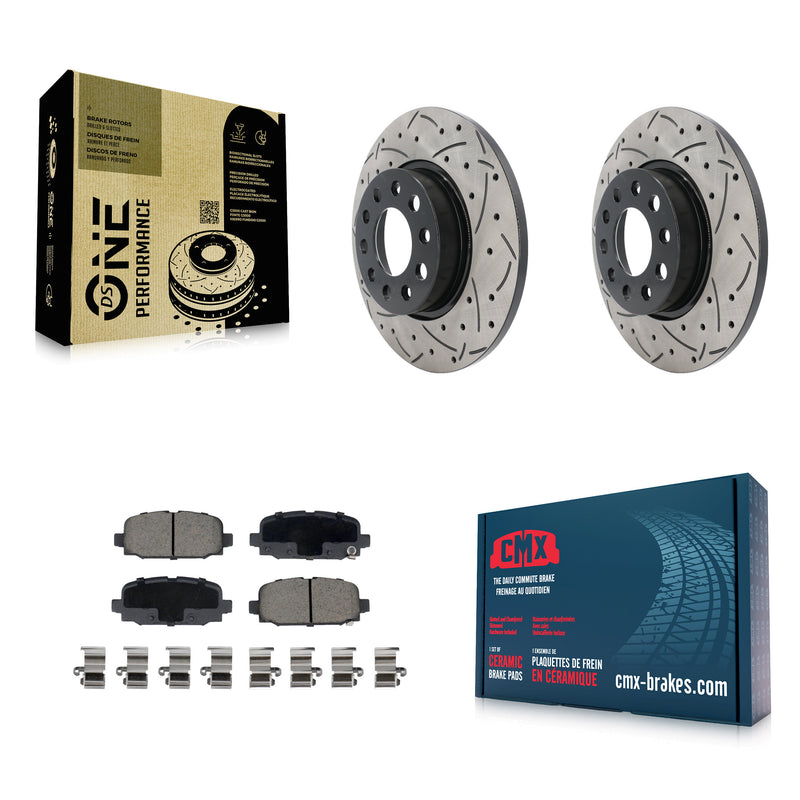 Transit Auto KDC-100973 Disc Brake Kit for 2018-2023 Jeep Compass - Rear product image