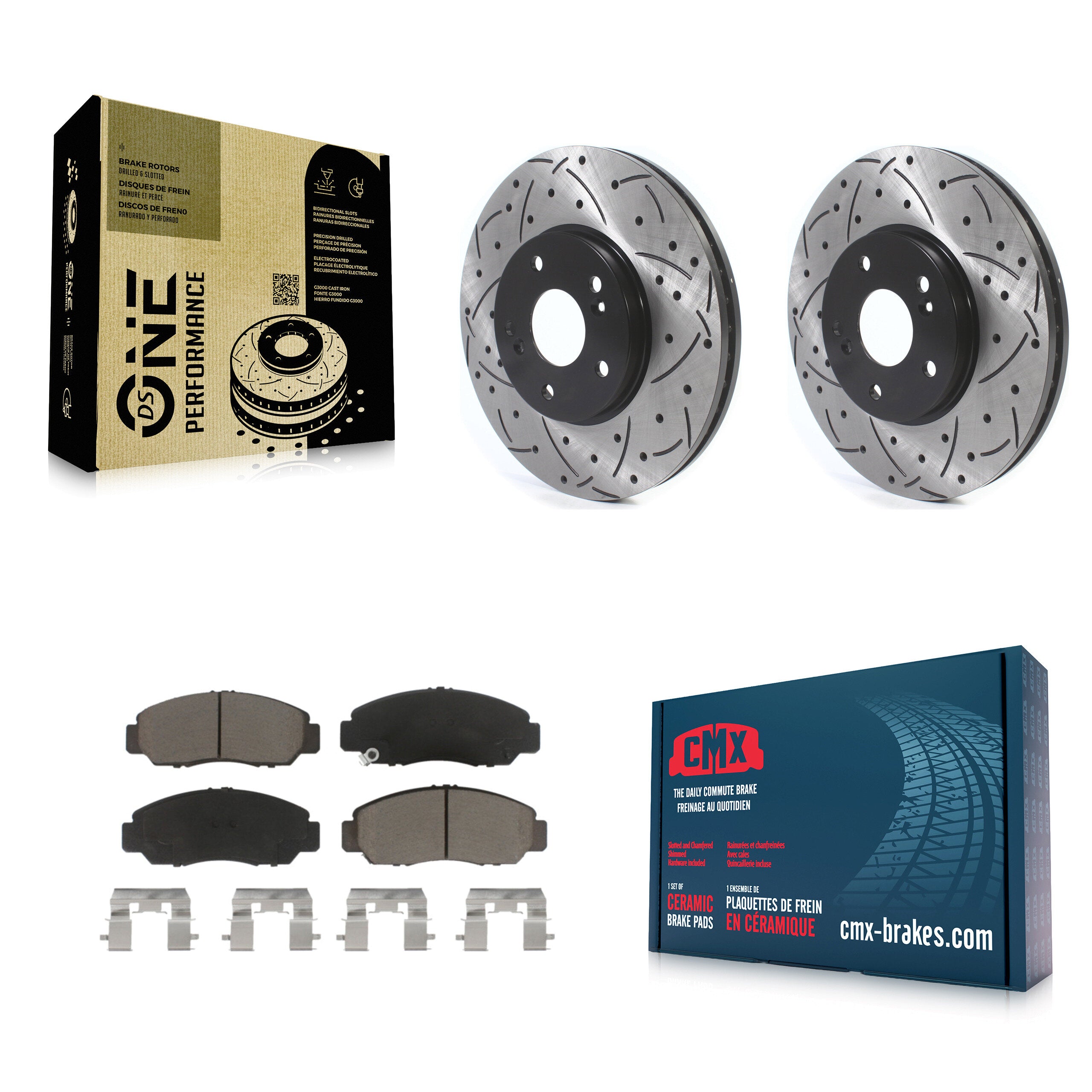 Transit Auto KDC-100974 Disc Brake Kit for 2005-2007 Honda Accord - Front product image