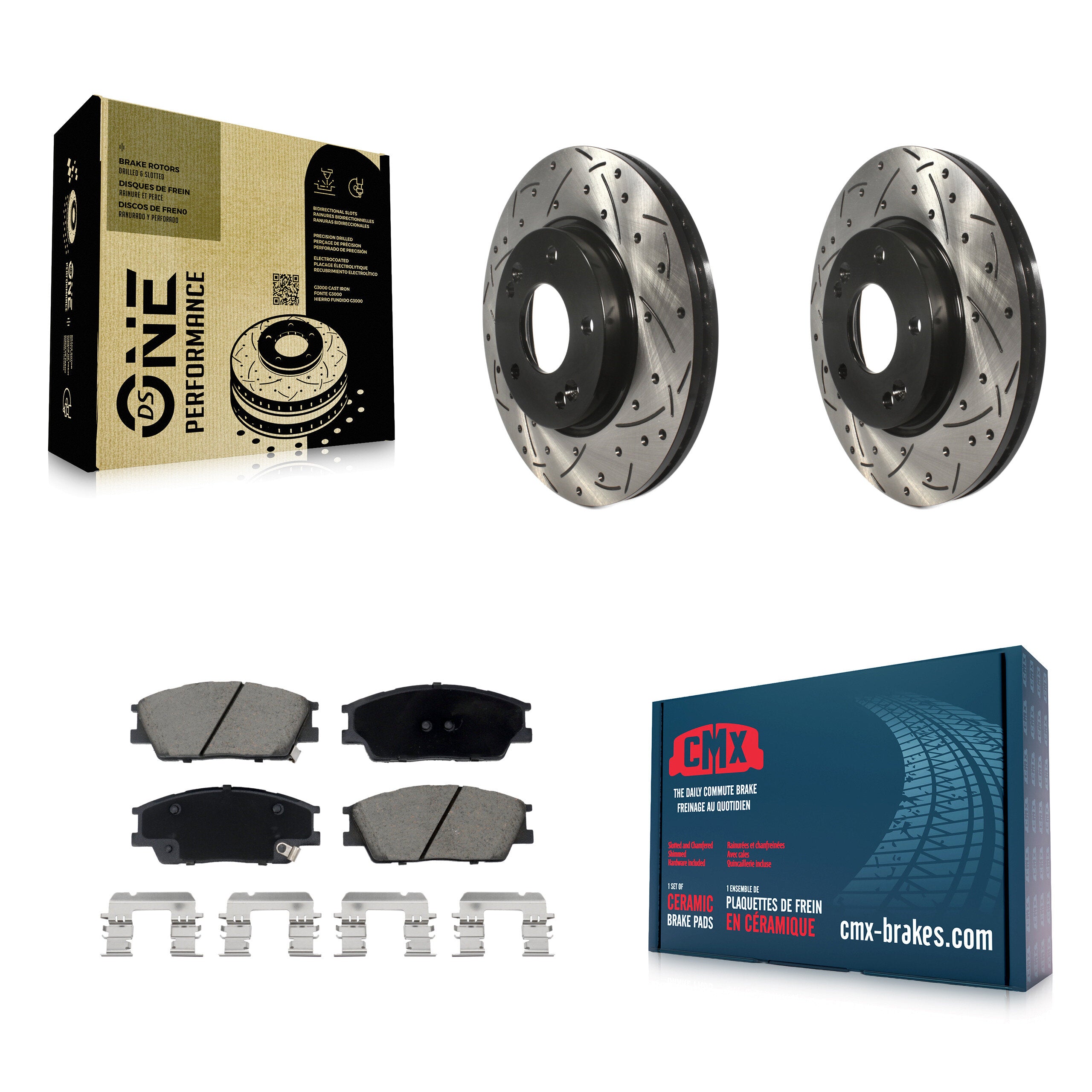 Transit Auto KDC-100984 Disc Brake Kit for 2020-2023 Kia Soul, Hyundai Venue - Front product image