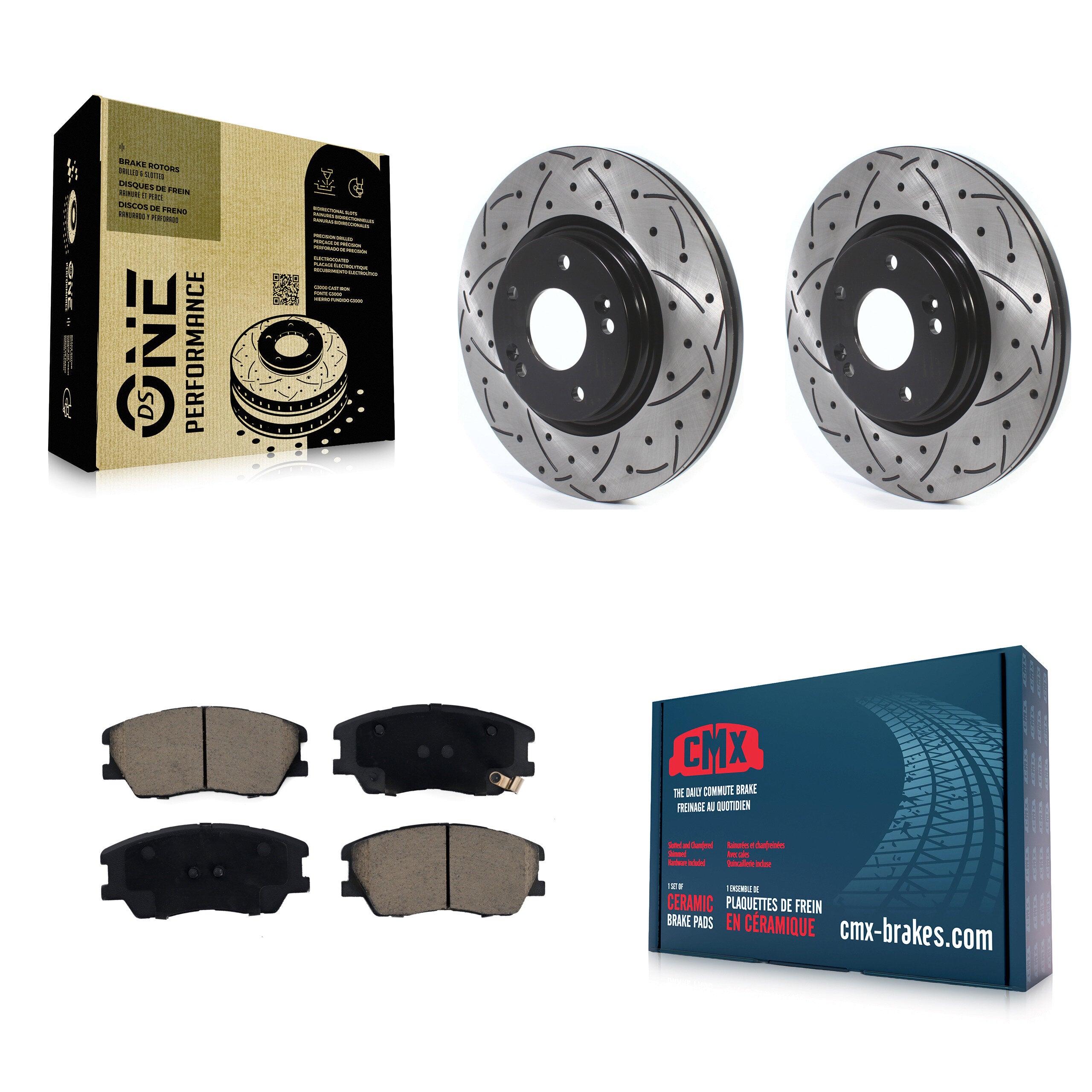 Transit Auto KDC-100985 Disc Brake Kit for 2017-2023 Kia Soul, Kia Soul EV - Front product image