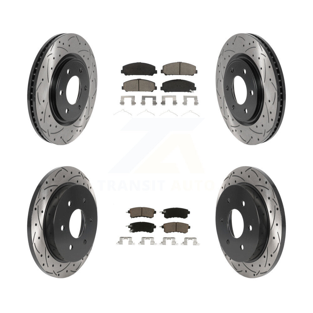 Transit Auto KDC-100990 Disc Brake Kit for 2017-2019 Nissan Armada - Front and Rear product image