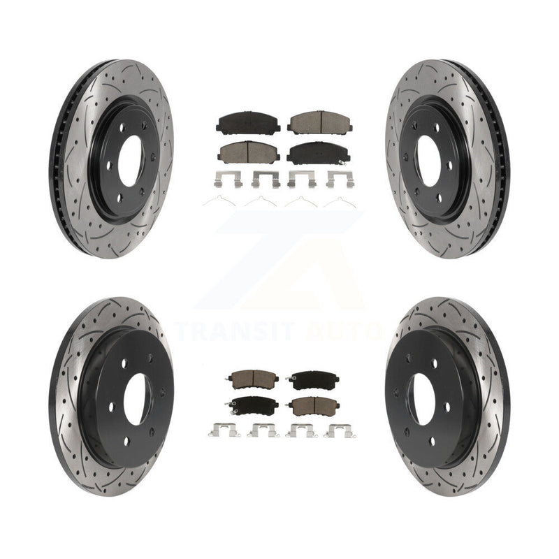 Transit Auto KDC-100990 Disc Brake Kit for 2017-2019 Nissan Armada - Front and Rear product image