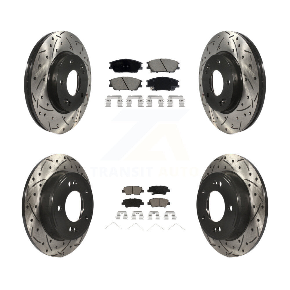 Transit Auto KDC-100992 Disc Brake Kit for 2020-2023 Hyundai Venue, Kia Soul - Front and Rear product image