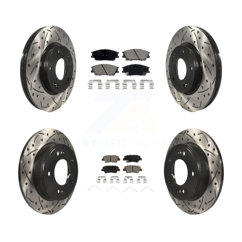 Transit Auto KDC-100992 Disc Brake Kit for 2020-2023 Hyundai Venue, Kia Soul - Front and Rear product image