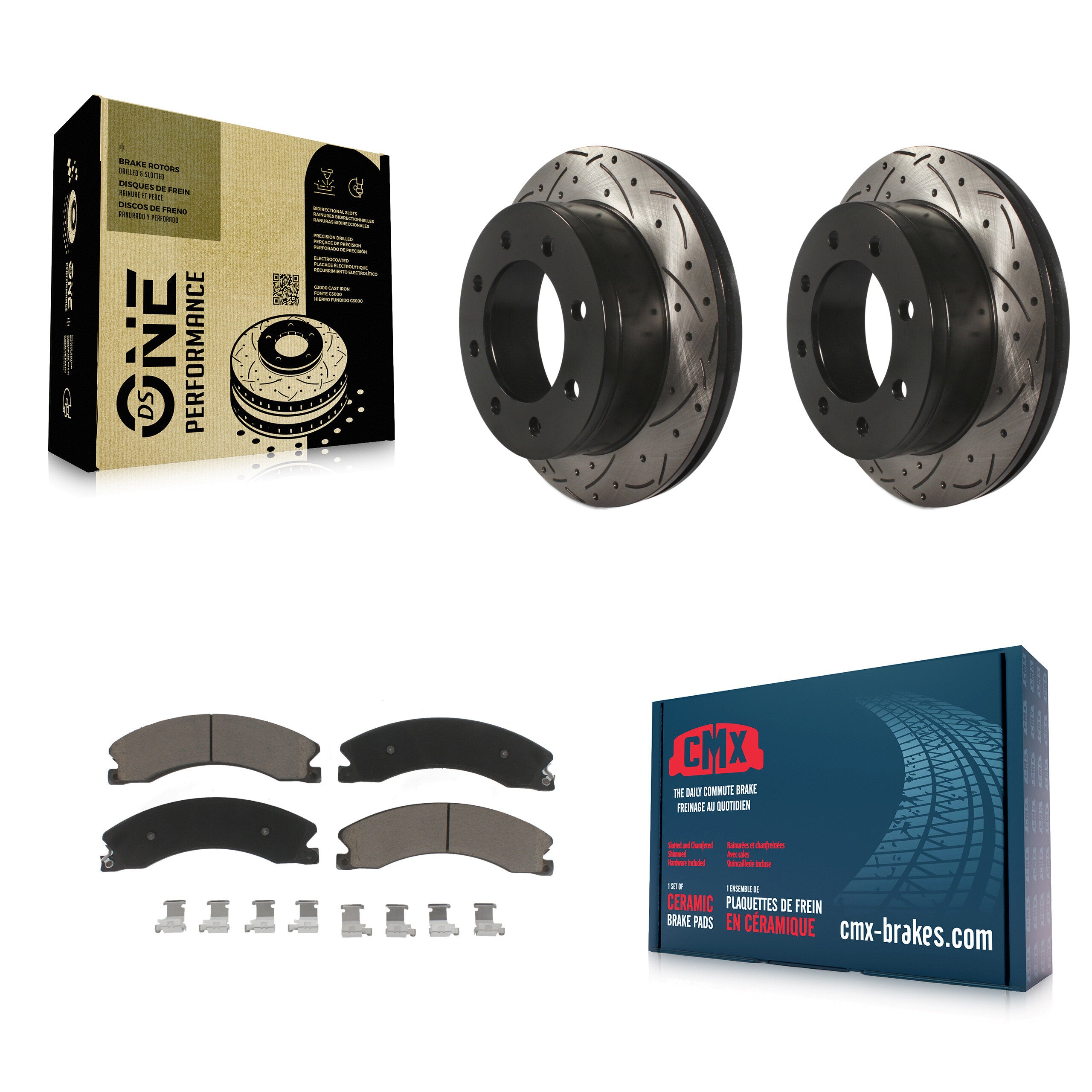 Transit Auto KDC-101010 Disc Brake Kit for 2010-2011 Chevrolet Express 4500 - Rear product image