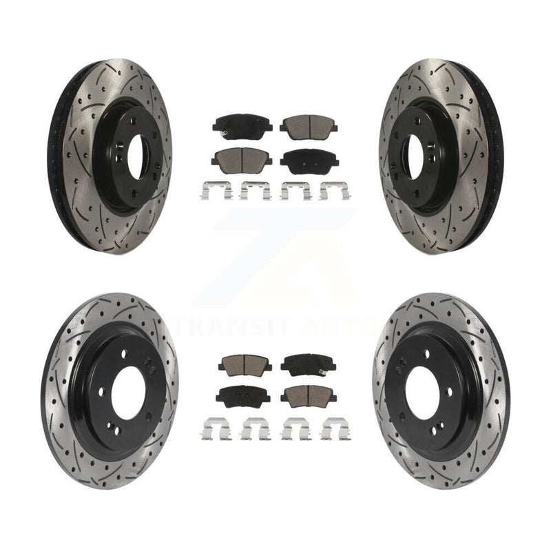 Transit Auto KDC-101015 Disc Brake Kit for 2015 Hyundai Sonata - Front and Rear product image