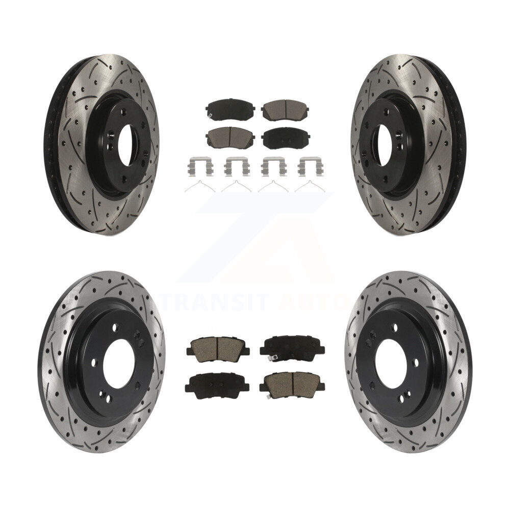 Transit Auto KDC-101017 Disc Brake Kit for 2016 Hyundai Sonata - Front and Rear product image