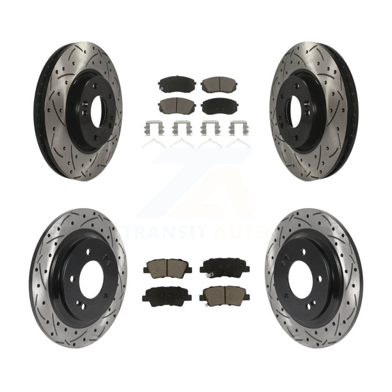 Transit Auto KDC-101017 Disc Brake Kit for 2016 Hyundai Sonata - Front and Rear product image