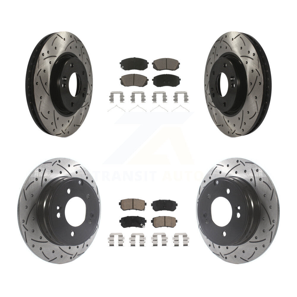 Transit Auto KDC-101018 Disc Brake Kit for 2016 Hyundai Sonata - Front and Rear product image