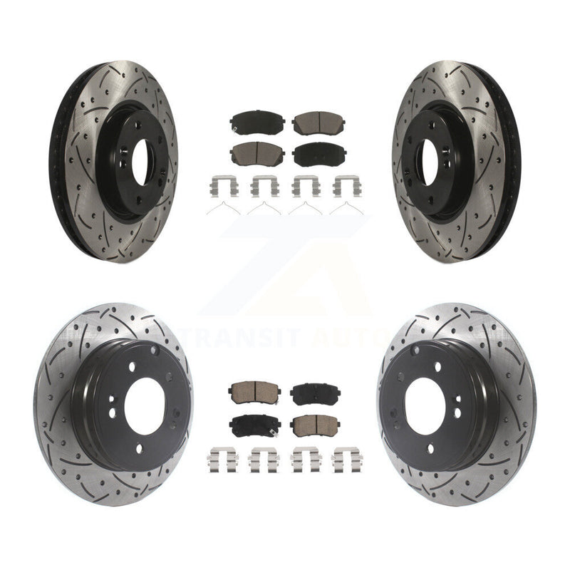 Transit Auto KDC-101018 Disc Brake Kit for 2016 Hyundai Sonata - Front and Rear product image