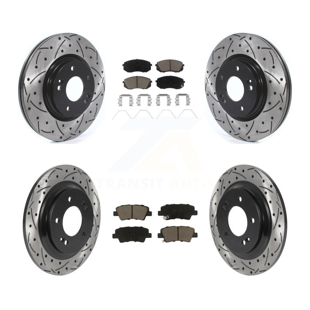 Transit Auto KDC-101021 Disc Brake Kit for 2018-2022 Kia Forte5, Hyundai Elantra GT - Front and Rear product image