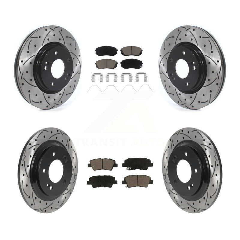 Transit Auto KDC-101021 Disc Brake Kit for 2018-2022 Kia Forte5, Hyundai Elantra GT - Front and Rear product image
