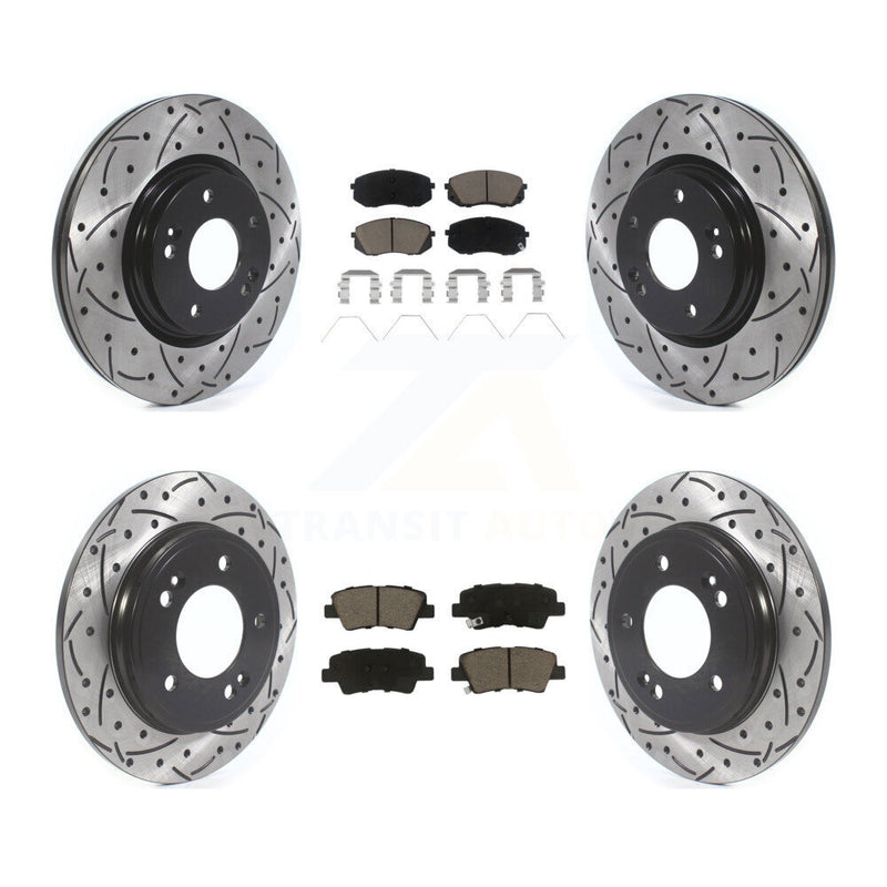 Transit Auto KDC-101022 Disc Brake Kit for 2019-2023 Kia Forte, Kia Forte5, Hyundai Veloster - Front and Rear product image