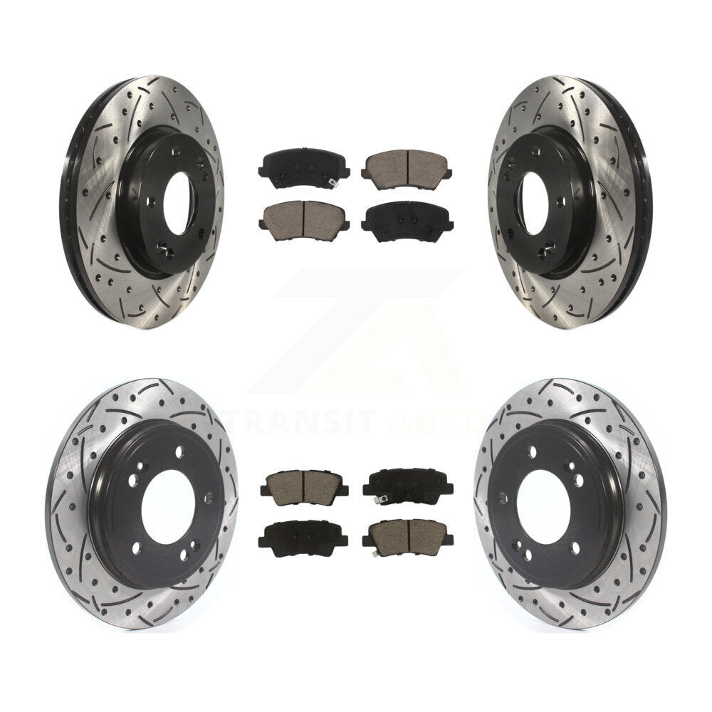 Transit Auto KDC-101023 Disc Brake Kit for 2019-2021 Hyundai Veloster - Front and Rear product image