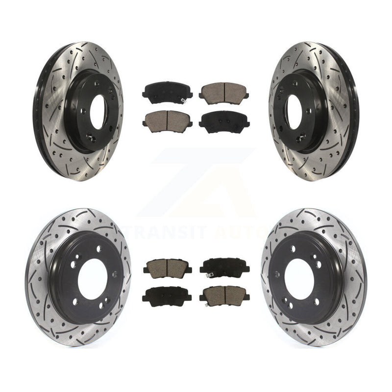 Transit Auto KDC-101023 Disc Brake Kit for 2019-2021 Hyundai Veloster - Front and Rear product image