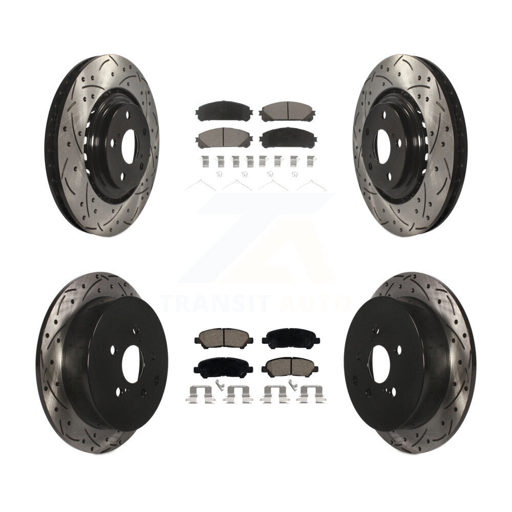 Transit Auto KDC-101029 Disc Brake Kit for 2014 Toyota Highlander - Front and Rear product image