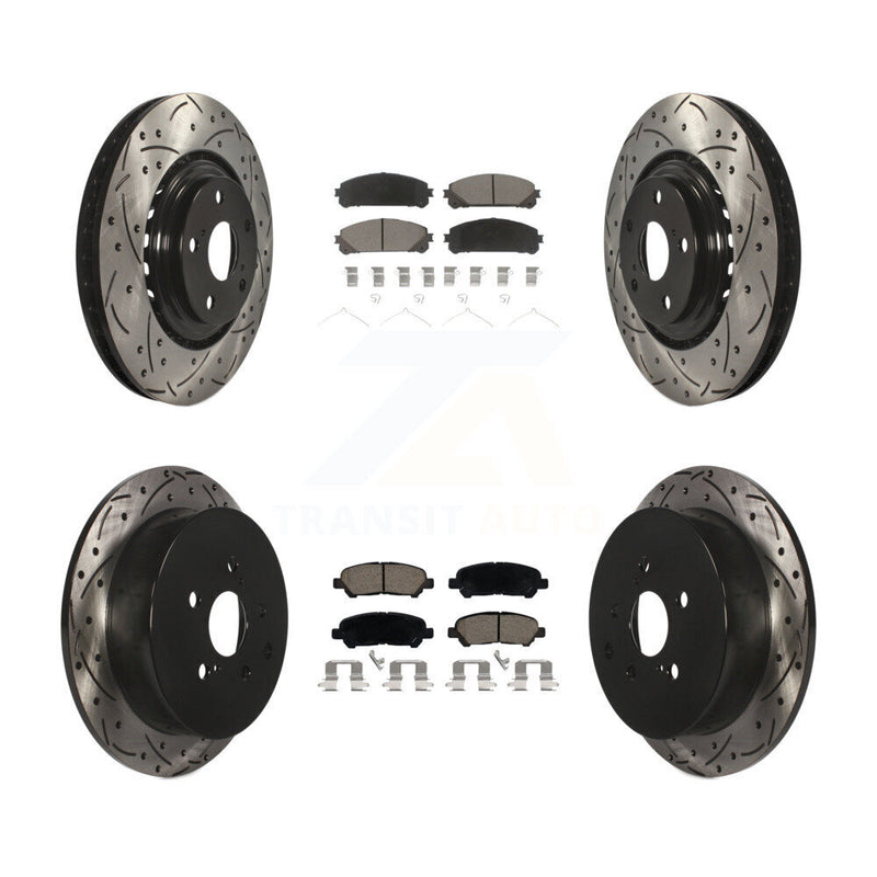 Transit Auto KDC-101029 Disc Brake Kit for 2014 Toyota Highlander - Front and Rear product image