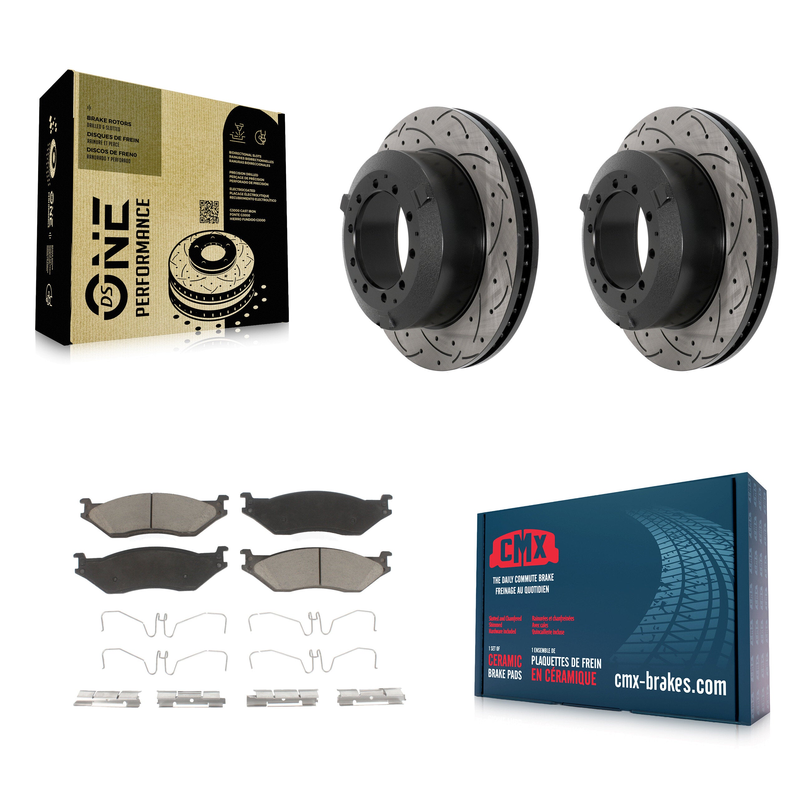 Transit Auto KDC-101047 Disc Brake Kit for 2010-2018 IC Corporation AE School Bus, IC Corporation AC Commercial Bus, International TerraStar - Front product image