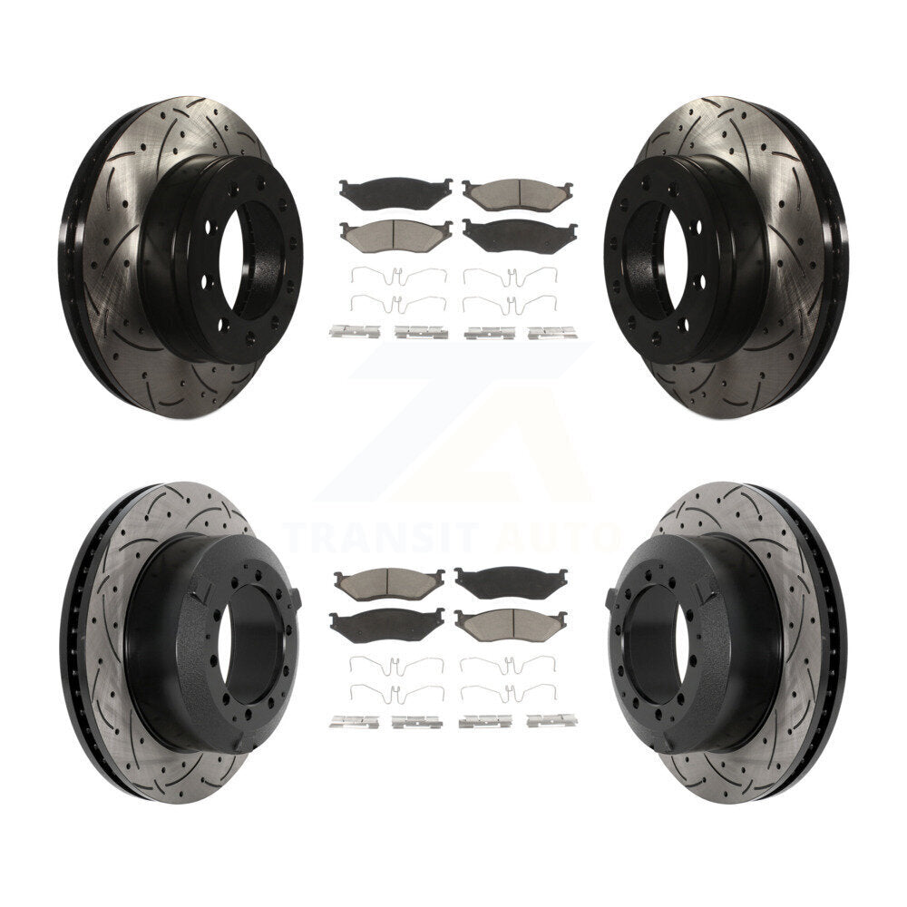 Transit Auto KDC-101050 Disc Brake Kit for 2005-2016 Ford F-450 Super Duty, International CF500, International CF600 & more - Front and Rear product image