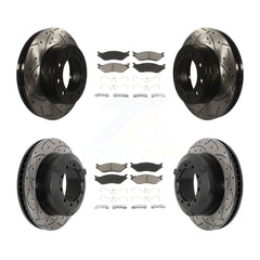 Transit Auto KDC-101050 Disc Brake Kit for 2005-2016 Ford F-450 Super Duty, International CF500, International CF600 & more - Front and Rear product image