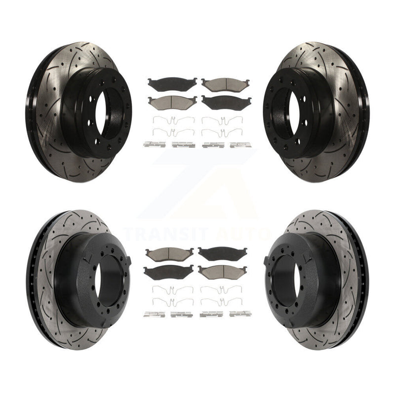 Transit Auto KDC-101050 Disc Brake Kit for 2005-2016 Ford F-450 Super Duty, International CF500, International CF600 & more - Front and Rear product image