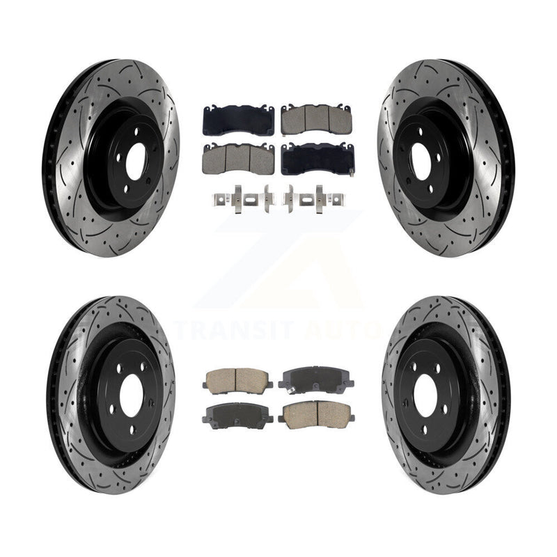 Transit Auto KDC-101060 Disc Brake Kit for 2015-2022 Ford Mustang - Front and Rear product image