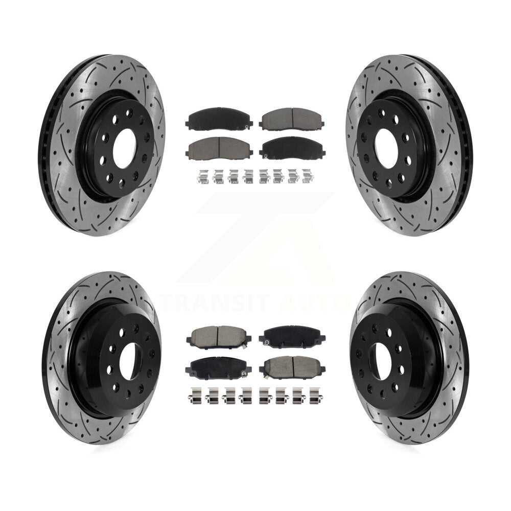 Transit Auto KDC-101062 Disc Brake Kit for 2018-2020 Jeep Wrangler - Front and Rear product image