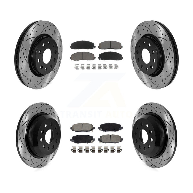 Transit Auto KDC-101062 Disc Brake Kit for 2018-2020 Jeep Wrangler - Front and Rear product image