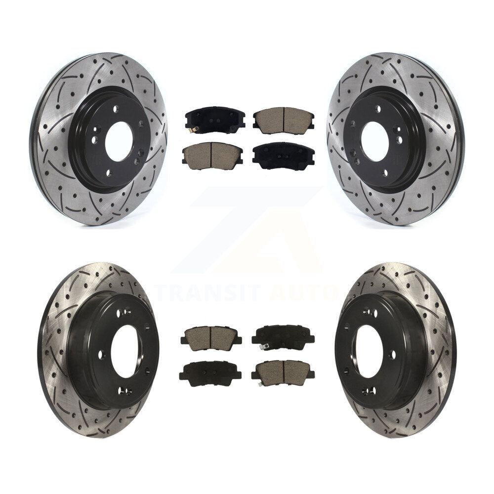 Transit Auto KDC-101066 Disc Brake Kit for 2017-2019 Kia Soul - Front and Rear product image