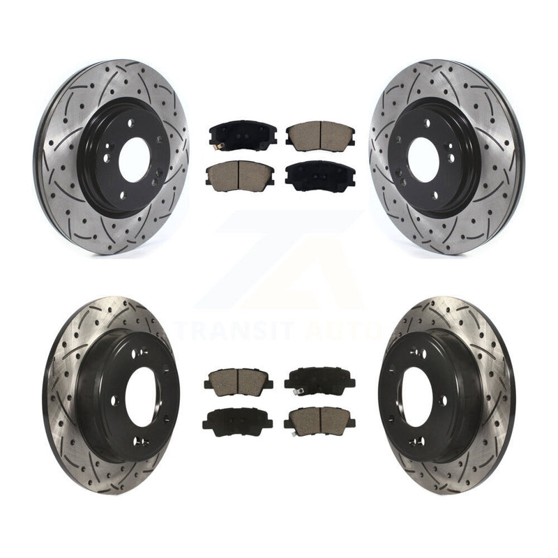 Transit Auto KDC-101066 Disc Brake Kit for 2017-2019 Kia Soul - Front and Rear product image