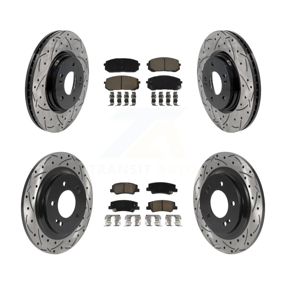Transit Auto KDC-101067 Disc Brake Kit for 2020-2025 Hyundai Sonata, Kia Niro EV, Kia K5 - Front and Rear product image