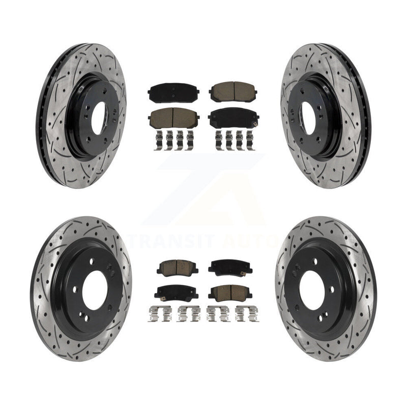 Transit Auto KDC-101067 Disc Brake Kit for 2020-2025 Hyundai Sonata, Kia Niro EV, Kia K5 - Front and Rear product image