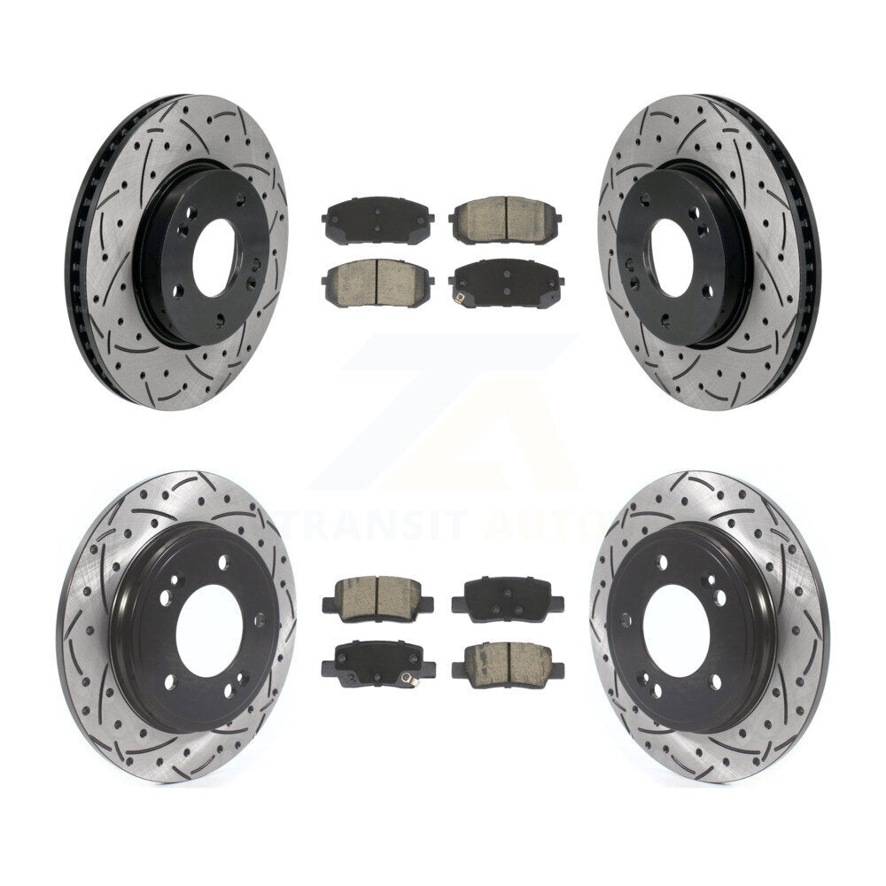 Transit Auto KDC-101072 Disc Brake Kit for 2021-2023 Hyundai Elantra - Front and Rear product image