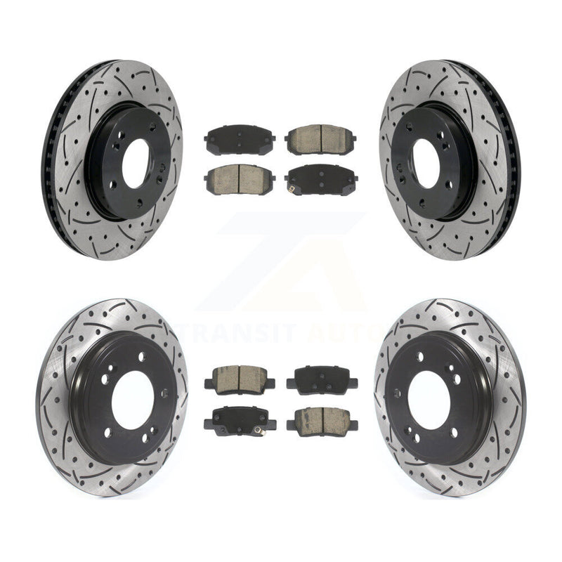Transit Auto KDC-101072 Disc Brake Kit for 2021-2023 Hyundai Elantra - Front and Rear product image