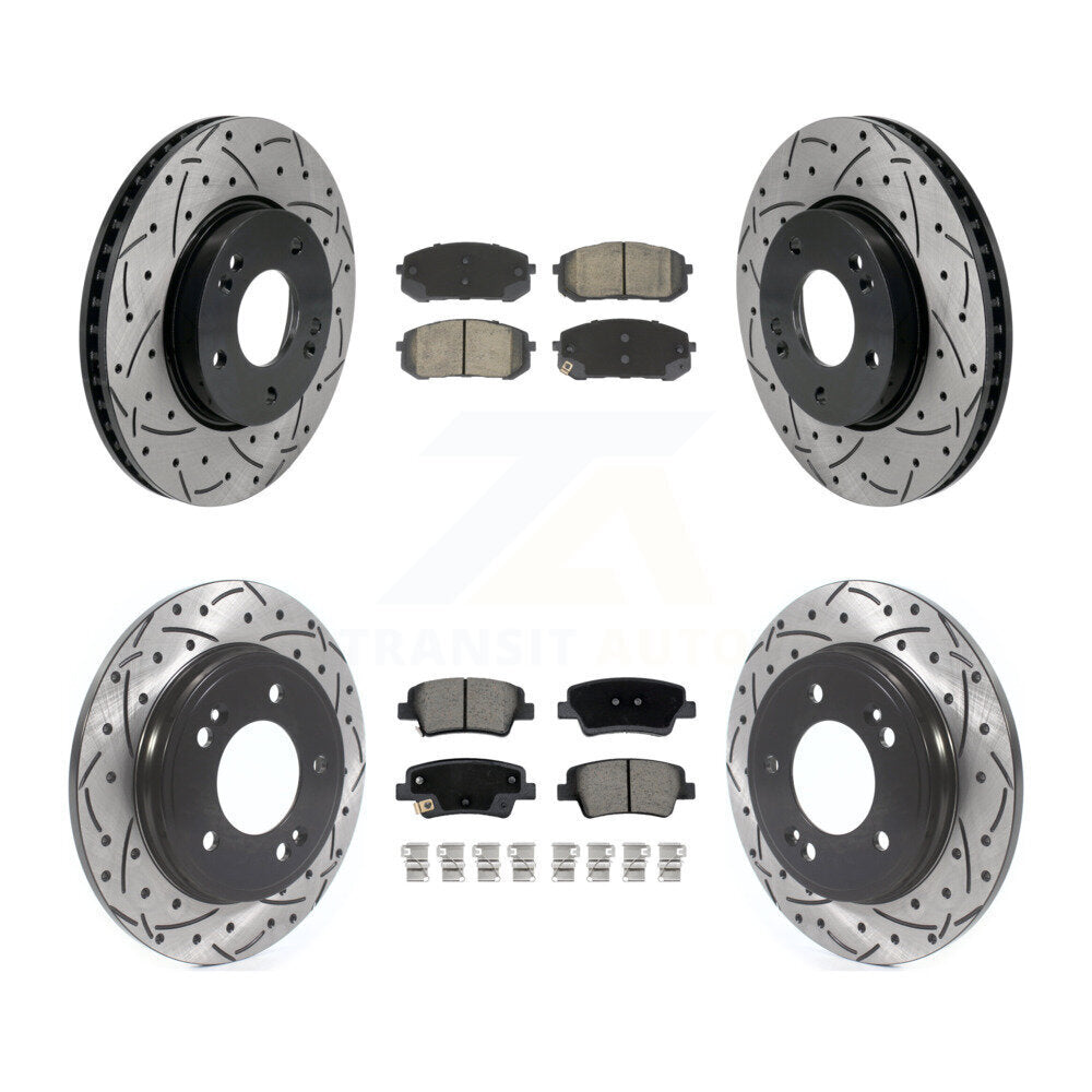 Transit Auto KDC-101073 Disc Brake Kit for 2021-2023 Hyundai Elantra - Front and Rear product image