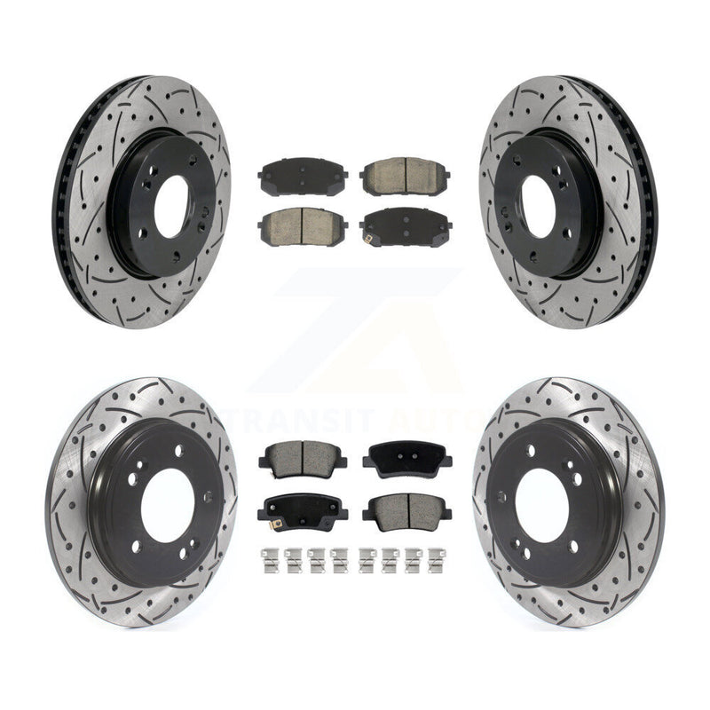 Transit Auto KDC-101073 Disc Brake Kit for 2021-2023 Hyundai Elantra - Front and Rear product image