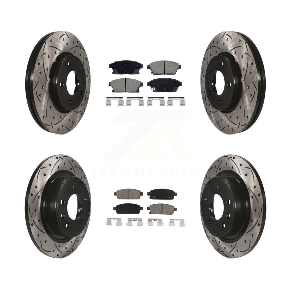 Transit Auto KDC-101076 Disc Brake Kit for 2011-2017 Chevrolet Cruze, Buick Verano, Chevrolet Orlando & more - Front and Rear product image