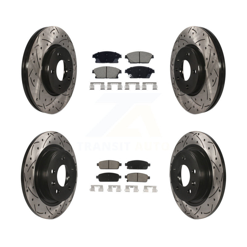Transit Auto KDC-101076 Disc Brake Kit for 2011-2017 Chevrolet Cruze, Buick Verano, Chevrolet Orlando & more - Front and Rear product image