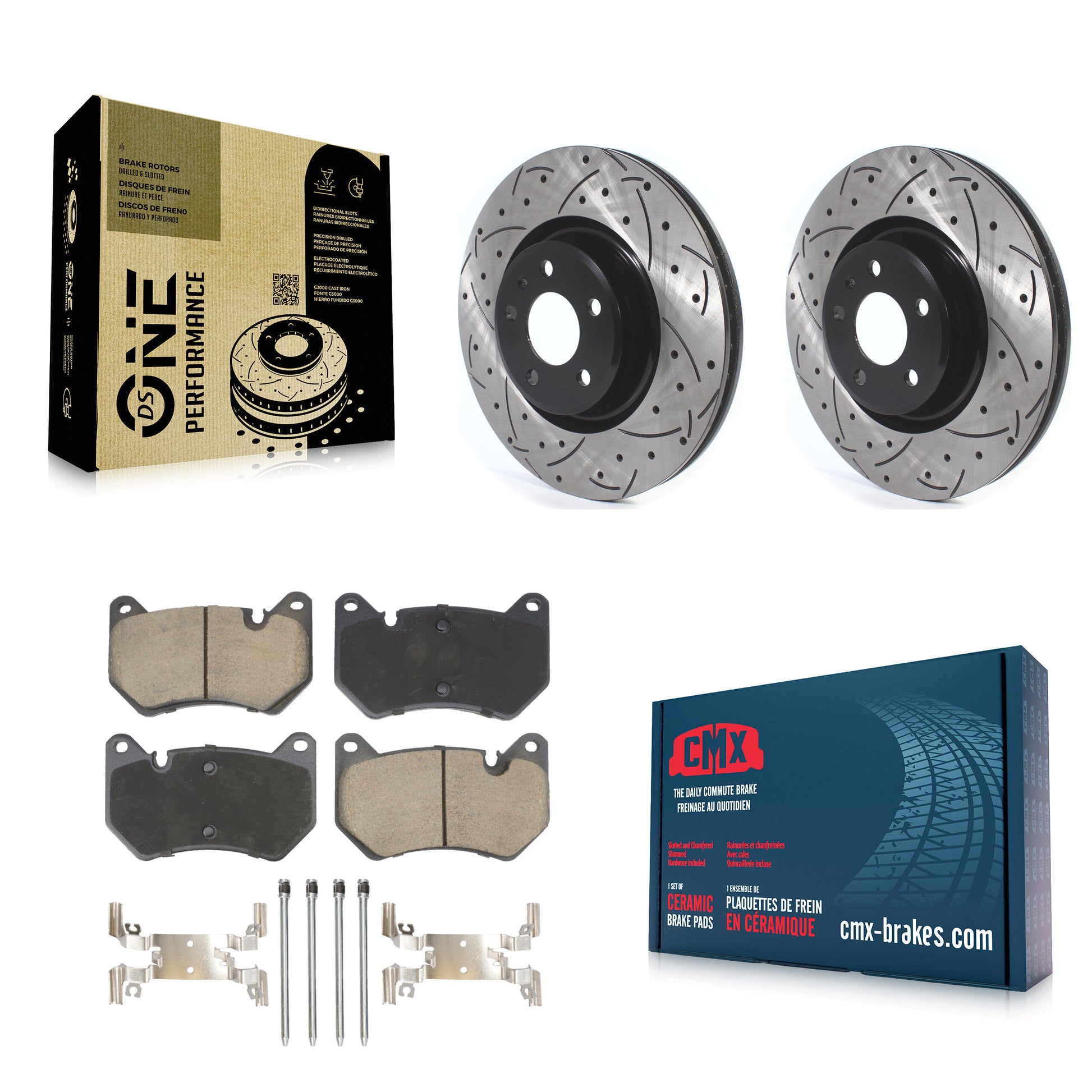 Transit Auto KDC-101090 Disc Brake Kit for 2018-2023 Audi Q5, Audi Q5 Sportback - Front product image