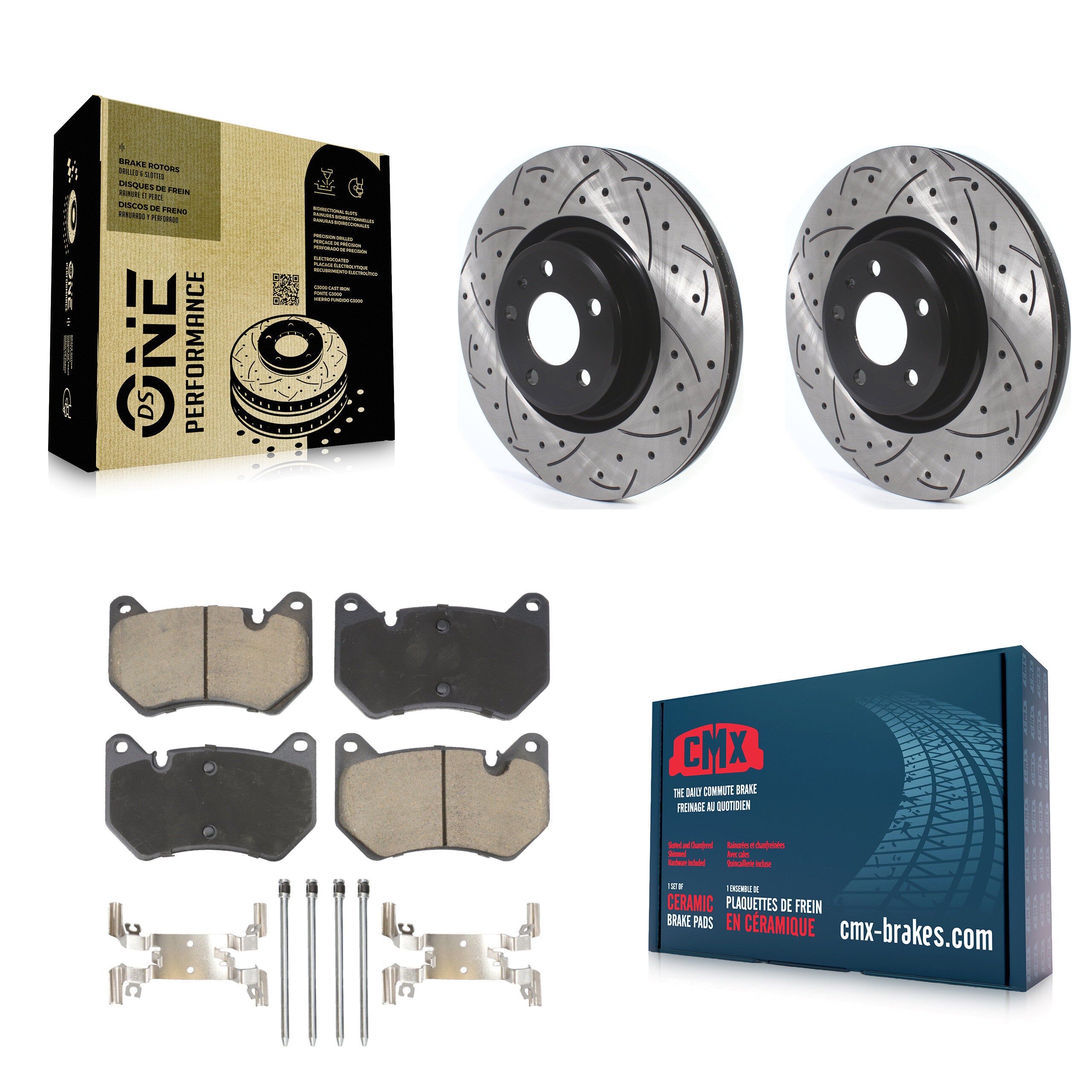 Transit Auto KDC-101090 Disc Brake Kit for 2018-2023 Audi Q5, Audi Q5 Sportback - Front product image