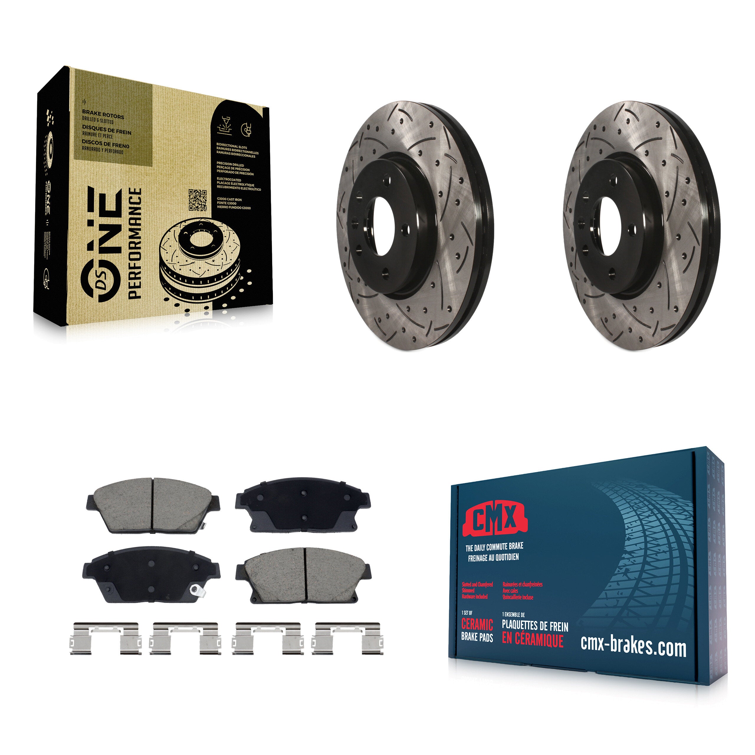 Transit Auto KDC-101091 Disc Brake Kit for 2011-2017 Chevrolet Cruze, Buick Verano, Chevrolet Orlando & more - Front product image