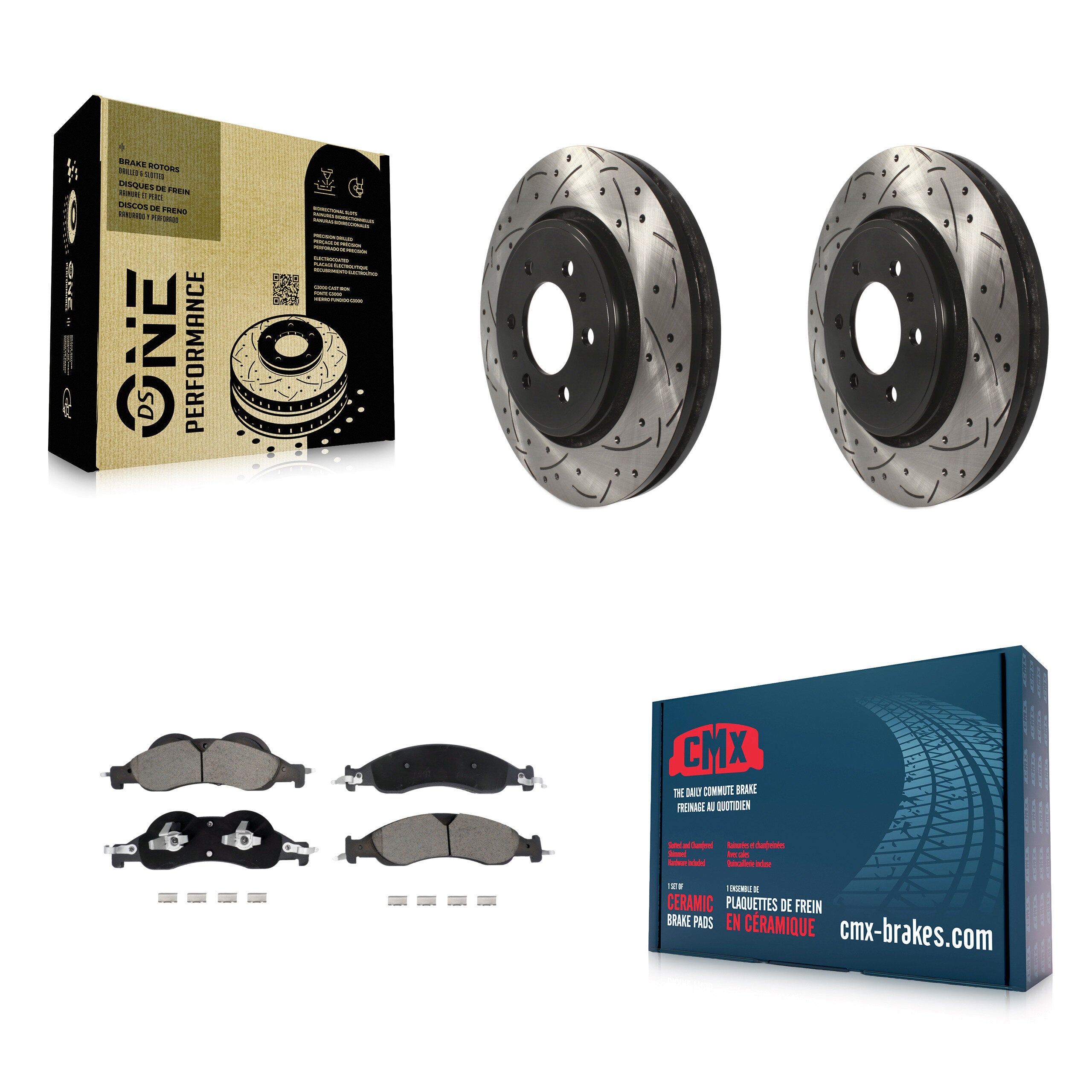 Transit Auto KDC-101097 Disc Brake Kit for 2007-2009 Ford Expedition, Lincoln Navigator - Front product image